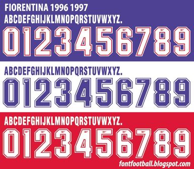 Font Vector Fiorentina 1996 1997 kit