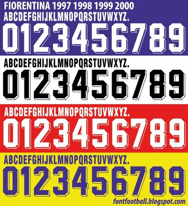 Font Vector Fiorentina 1997 1998 1999 2000 kit