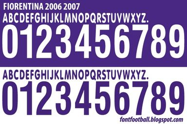 Font Vector Fiorentina 2005 2006 2007 kit