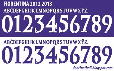 Font Vector Fiorentina 2012 2013 kit