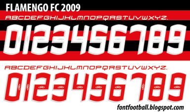 Font Vector Flamengo 2009 2010 kit