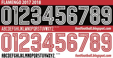 Font Vector Flamengo 2017 2018 kit