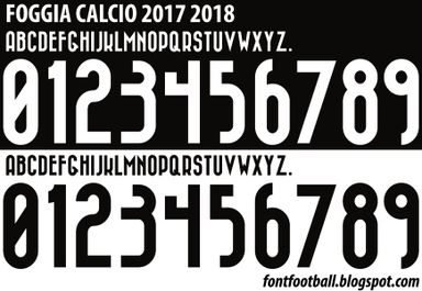 Font Vector Foggia Calcio 2017 2018 Shirt