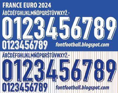 Font Vector France Euro 2024 kit