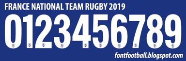 Font Vector France Rugby National Team 2019 kit