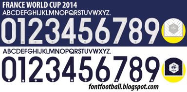 Font Vector France World Cup 2014 Kit