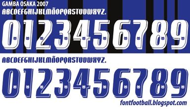 Font Vector Gamba Osaka 2007 kit
