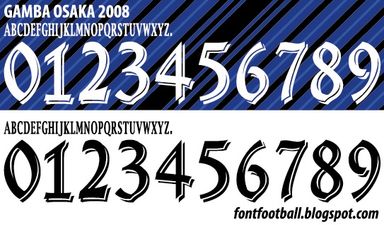 Font Vector Gamba Osaka 2008 kit