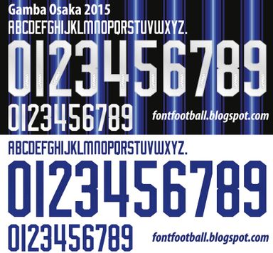 Font Vector Gamba Osaka 2015 kit