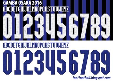 Font Vector Gamba Osaka 2016 kit