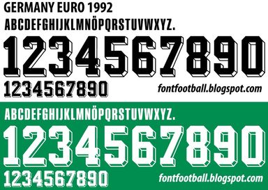 Font Vector Germany Euro 1992 kit