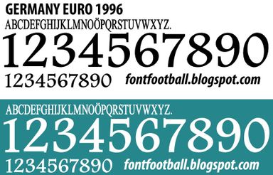 Font Vector Germany Euro 1996 kit
