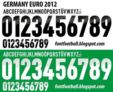 Font Vector Germany Euro 2012 kit