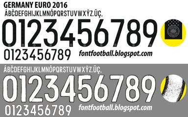 Font Vector Germany Euro 2016 kit