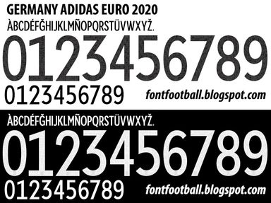 Font Vector Germany Euro 2020 2021 kit