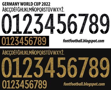 Font Vector Germany World Cup 2022 kit