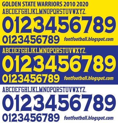 Font Vector Golden State Warriors NBA 2010 2011 2012 2013 2014 2015 2016 2017 2018 2019 2020 kit