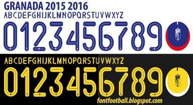 Font Vector Granada 2015 2016 kit