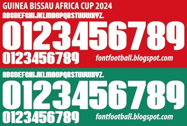 Font Vector Guinea Bissau Africa Cup 2024 kit