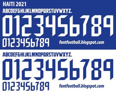 Font Vector Haiti National Team 2021 kit