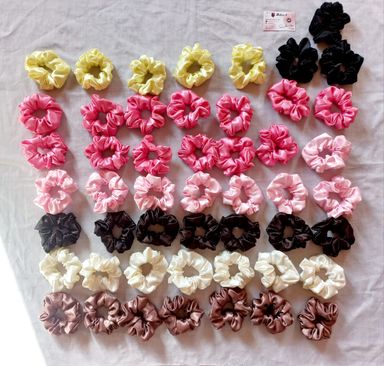 Wholesale Satin Scrunchies – Standard Size