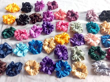 Wholesale Satin Scrunchies – Standard Size