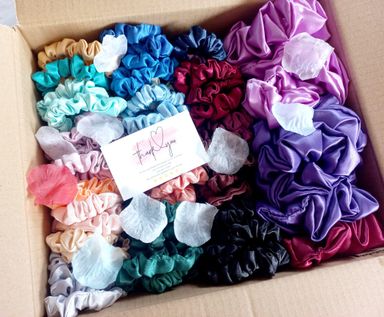 Wholesale Satin Scrunchies – Standard Size