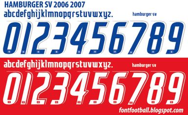 Font Vector Hamburger SV 2006 2007 kit