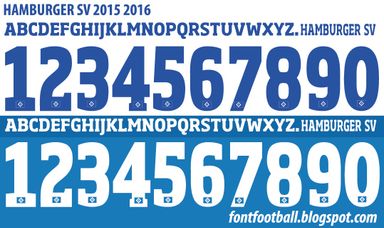 Font Vector Hamburger SV 2015 2016 kit