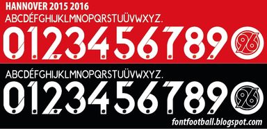 Font Vector Hannover 96 2015 2016 Shirt