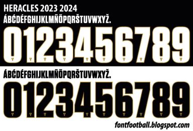 Font Vector Heracles 2023 2024 kit