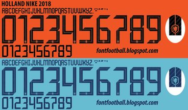 Font Vector Holland 2018 kit