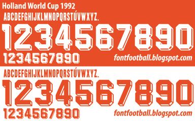 Font Vector Holland Euro 1992 Kit