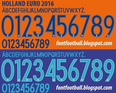Font Vector Holland Euro 2016 kit
