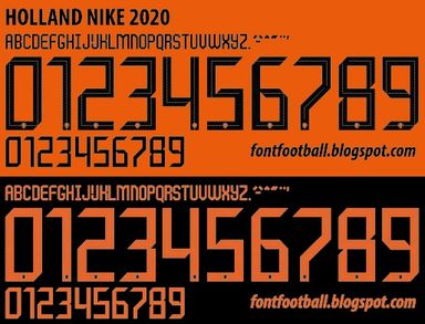 Font Vector Holland Euro 2020 2021 kit