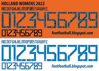 Font Vector Holland Womens 2022 kit