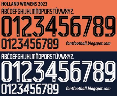 Font Vector Holland Womens 2023 kit
