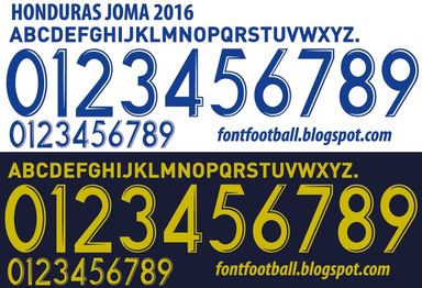 Font Vector Honduras 2016 kit