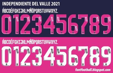 Font Vector Independiente Del Valle 2021 kit