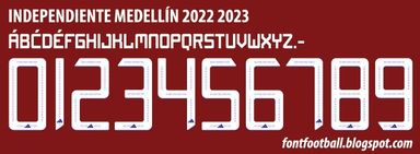 Font Vector Independiente Medellín 2022 2023 kit