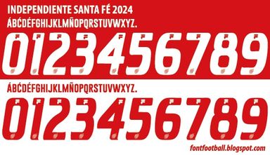 Font Vector Independiente Santa Fé 2024 kit