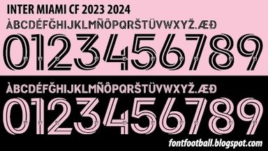 Font Vector Inter Miami 2023 2024 kit