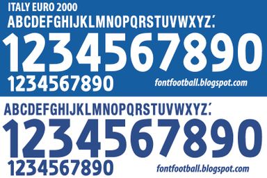 Font Vector Italy Italia Euro 2000 kit