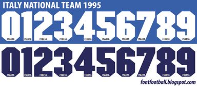 Font Vector Italy Italia 1995 kit
