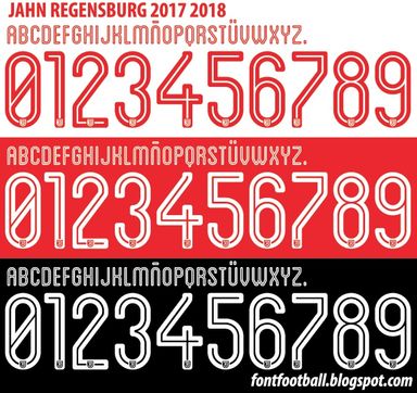 Font Vector Jahn Regensburg 2017 2018 kit