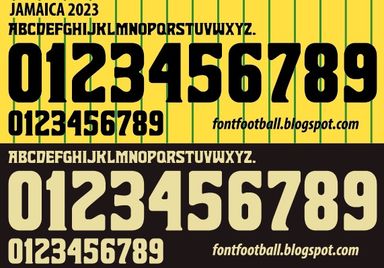 Font Vector Jamaica 2023 kit