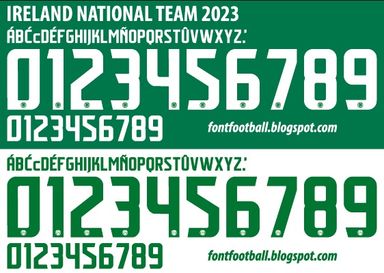 Font Vector Ireland 2023 kit
