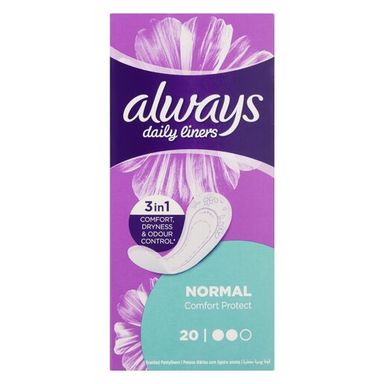 Always Normal Comfort Protect Daily Pantyliners 20 Pack