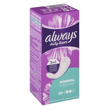 Always Normal Comfort Protect Daily Pantyliners 20 Pack
