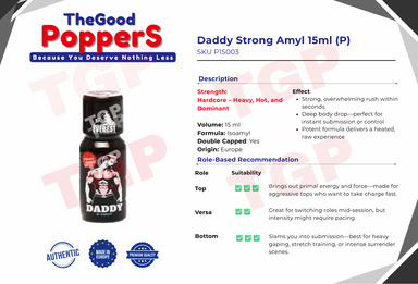 Daddy Strong Amyl 15ml
